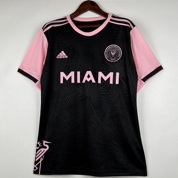 Nova Camisa Inter Miami Preta Torcedor Masculina 2023 / 2024 - Messi