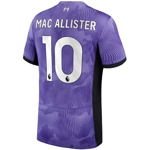 Nova Camisa Liverpool 3 Mac Allister 10 Torcedor 2023 / 2024
