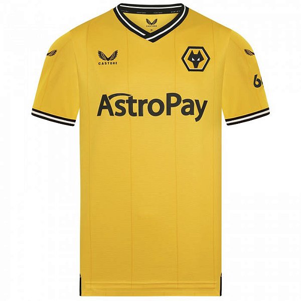Nova Camisa Wolverhampton 1 Torcedor Masculina 2023 / 2024