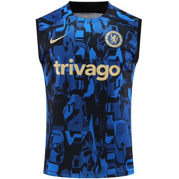 Nova Regata Chelsea Azul Treino Torcedor Masculina 2023 / 2024