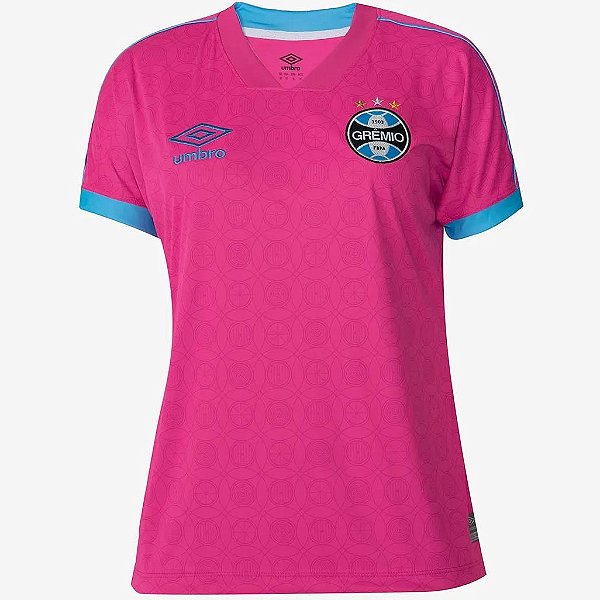 Nova Camisa Feminina Grêmio Outubro Rosa 2023 / 2024