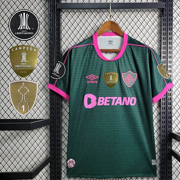 Nova Camisa Fluminense 3 Com Patch Libertadores Torcedor Masculina 2023 / 2024