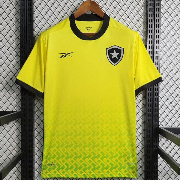 Nova Camisa Botafogo Goleiro Amarela Torcedor Masculina 2023 / 2024