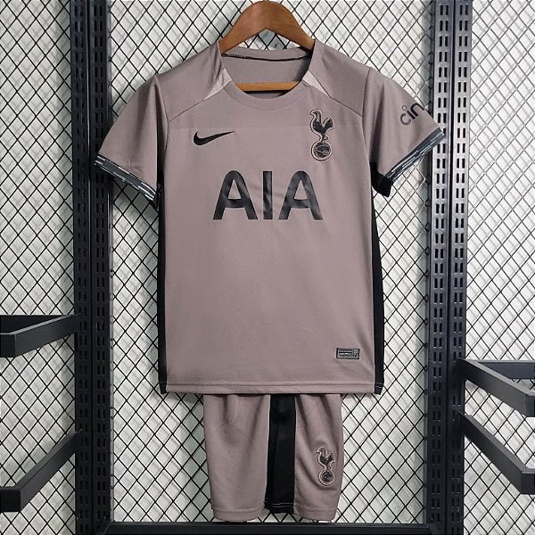 Novo Kit Infantil Tottenham 3 Camisa e Short  2023 / 2024