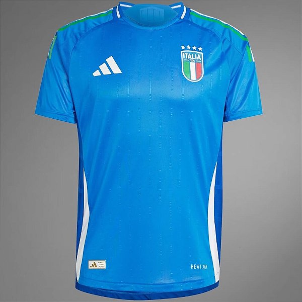 Nova Camisa Itália 1 Eurocopa Torcedor Masculina 2024