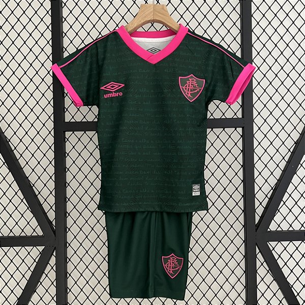 Novo Kit Infantil Fluminense 3 Camisa e Short 2023 / 2024