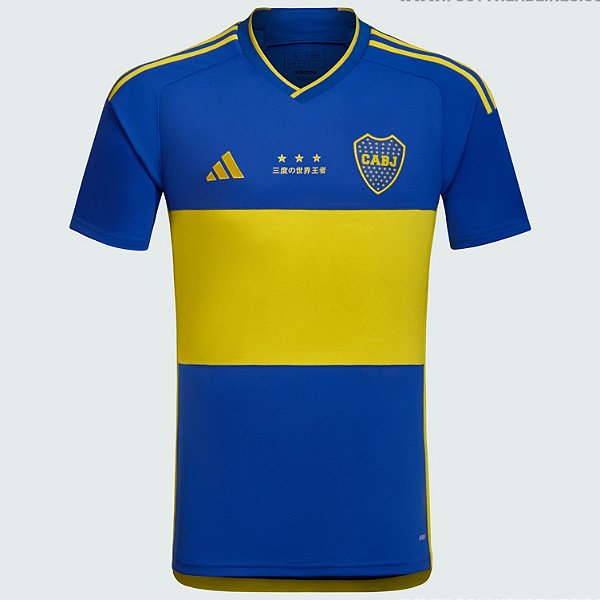 Nova Camisa Boca Juniors Aniversário Da Copa Do Mundo Torcedor Masculina 2023 / 2024