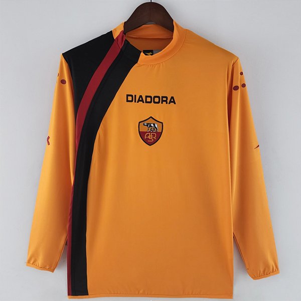 Camisa Manga Comprida Roma 1 Retrô 2005 / 2006