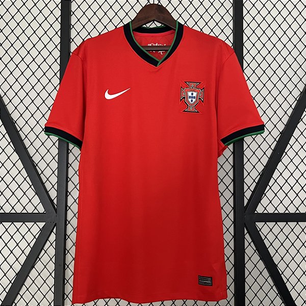 Nova Camisa Portugal 1 Eurocopa Torcedor Masculina 2024