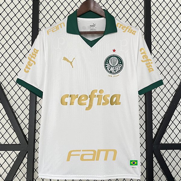 Nova Camisa Palmeiras 2 Todos Patrocínios Branca Masculina 2024 / 2025