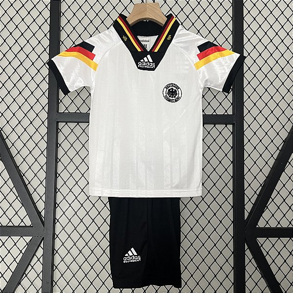 Kit Infantil Alemanha 1 Retrô Camisa e Short 1992