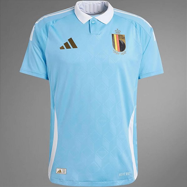 Nova Camisa Bélgica 2 Eurocopa Torcedor Masculina 2024