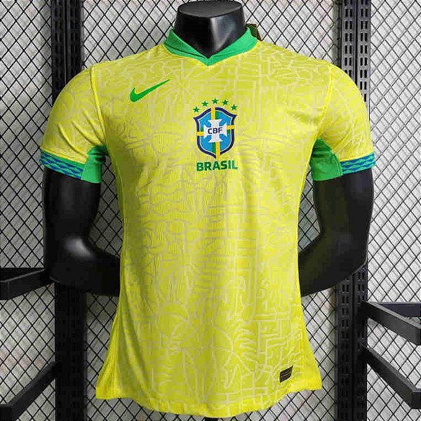 Nova Camisa Edição Jogador Brasil 1 Amarela Copa America 2024