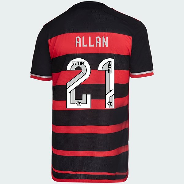 Nova Camisa Flamengo 1 Allan 21 Torcedor 2024 / 2025