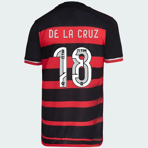 Nova Camisa Flamengo 1 De La Cruz 18 Torcedor 2024 / 2025