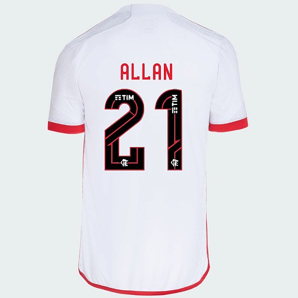 Nova Camisa Flamengo 2 Allan 21 Torcedor 2024 / 2025