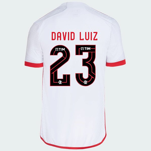 Nova Camisa Flamengo 2 David Luiz 23 Torcedor 2024 / 2025