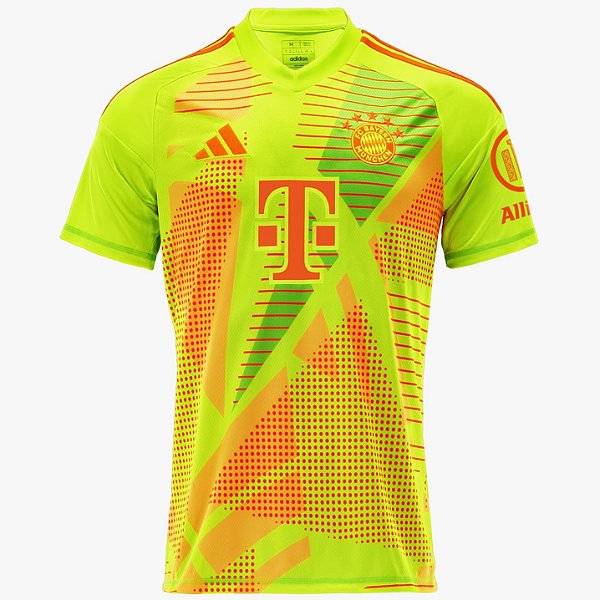 Nova Camisa Bayern De Munique Goleiro 1 Torcedor Masculina 2024 / 2025