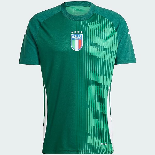 Nova Camisa Itália Pré-Match Torcedor Masculina 2024 / 2025