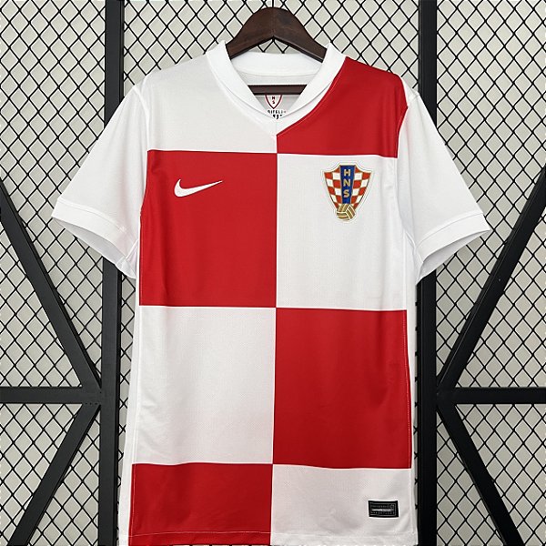 Nova Camisa Croácia 1 Torcedor Masculina 2024 / 2025
