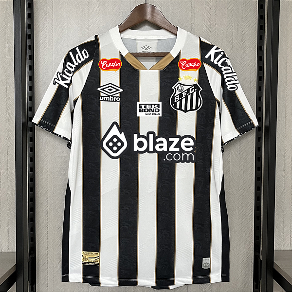 Nova Camisa Santos 2 Com Todos Patrocínios Torcedor Masculina 2024 / 2025