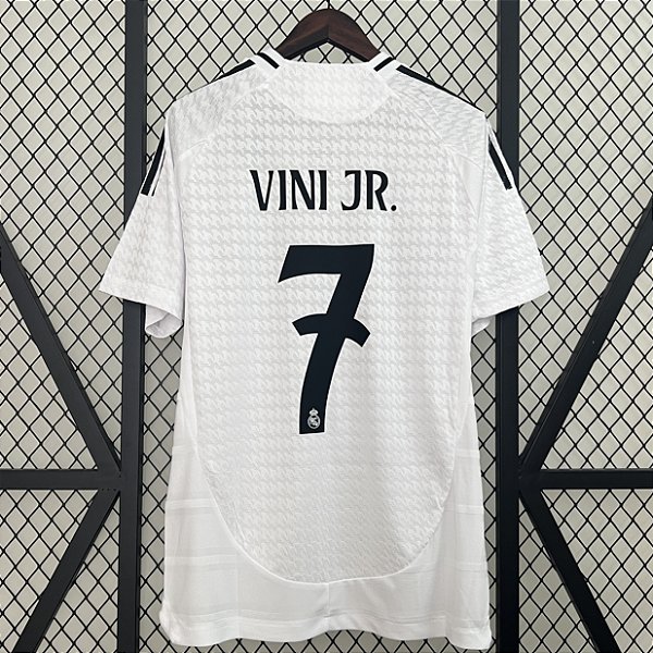 Nova Camisa Real Madrid 1 Vini Jr. 7 Torcedor 2024 / 2025