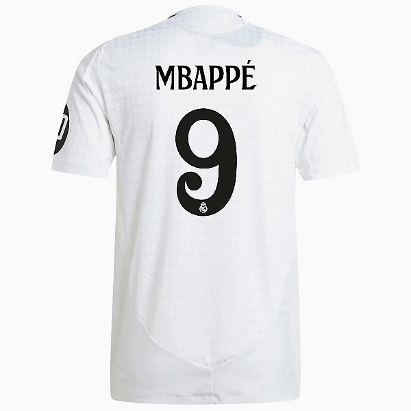 Nova Camisa Real Madrid 1 Mbappé 9 Torcedor 2024 / 2025