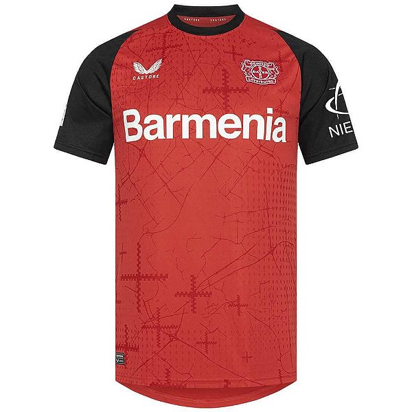 Nova Camisa Bayer Leverkusen 1 Torcedor Masculina 2024 / 2025