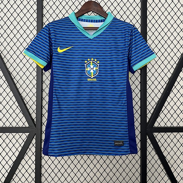 Nova Camisa Feminina Brasil 2 Azul 2024 / 2025