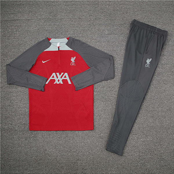 Novo Conjunto Liverpool Treino Vermelho E Cinza 2024 / 2025