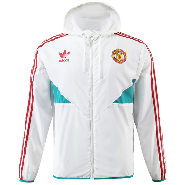 Novo Casaco Corta Vento Manchester United Branco 2024 / 2025