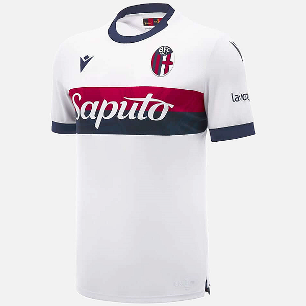 Nova Camisa Bologna 2 Branca Torcedor Masculina 2024 / 2025