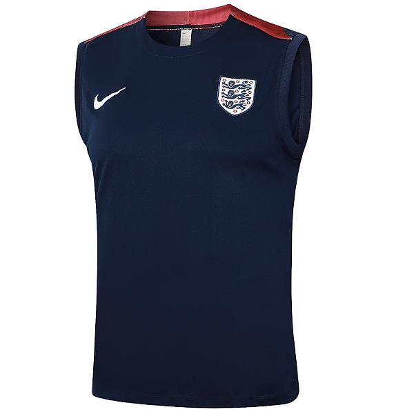 Nova Regata Inglaterra Azul Escuro Treino Torcedor Masculina 2024 / 2025