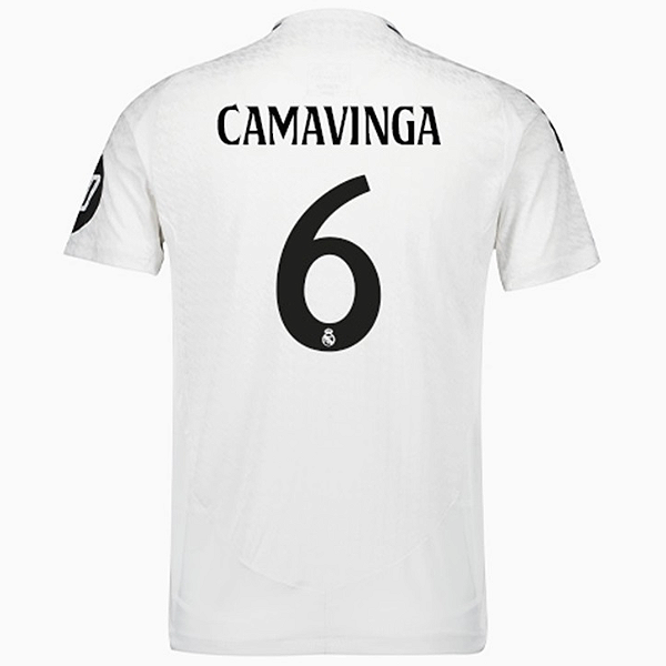Nova Camisa Real Madrid 1 Camavinga 6 Torcedor 2024 / 2025