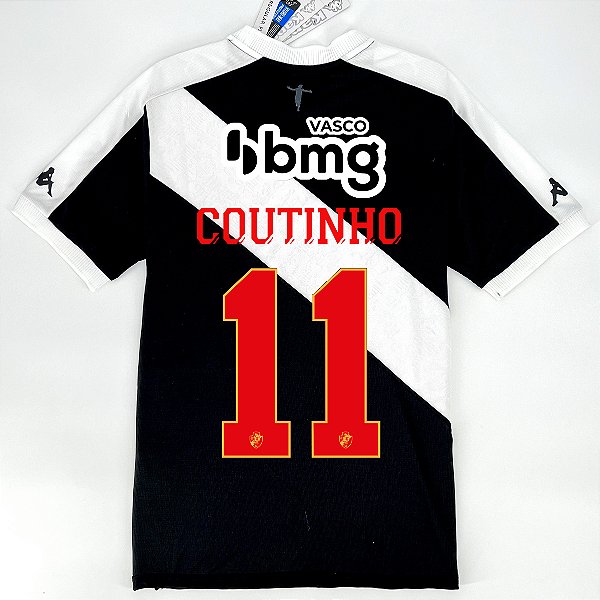 Nova Camisa Vasco 1 Coutinho 11 Torcedor 2024 / 2025