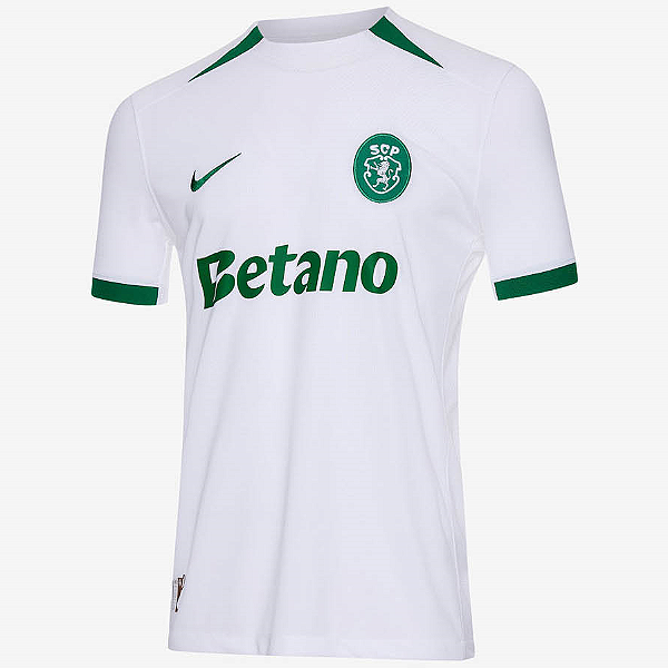 Nova Camisa Sporting 2 Branca Torcedor Masculina 2024 / 2025