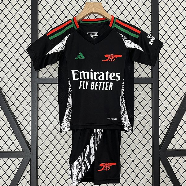 Novo Kit Infantil Arsenal 2 Camisa e Short  2024 / 2025