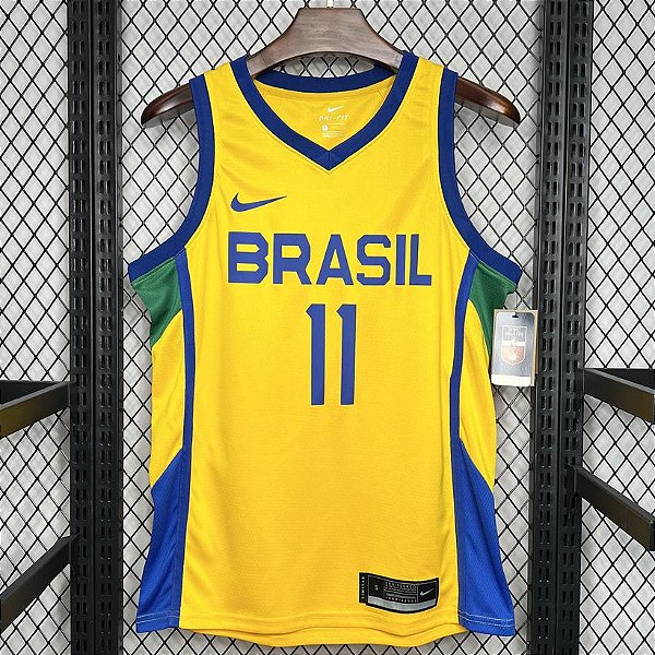 Nova Regata Basquete Brasil 1 Gui Santos 11 Edição Jogador Silk 2024