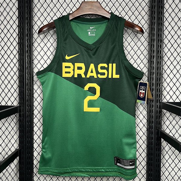 Nova Regata Basquete Brasil 2 Yago 2 Edição Jogador Silk 2024