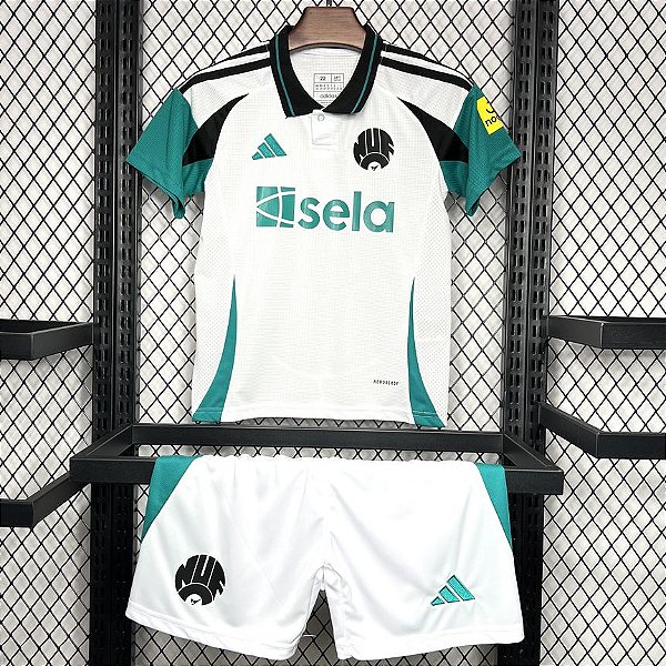 Novo Kit Infantil Newcastle 3 Camisa e Short  2024 / 2025