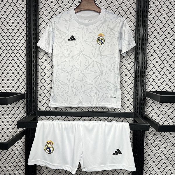 Novo Kit Infantil Real Madrid Treino Camisa e Short  2024 / 2025