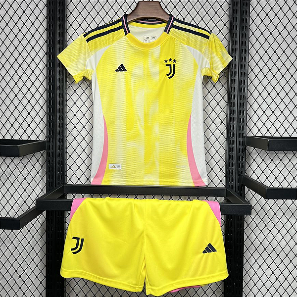 Novo Kit Infantil Juventus 2 Camisa e Short  2024 / 2025