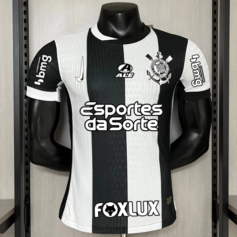 Nova Camisa Edição Jogador Corinthians 3 Com Todos Patrocínios 2024 / 2025