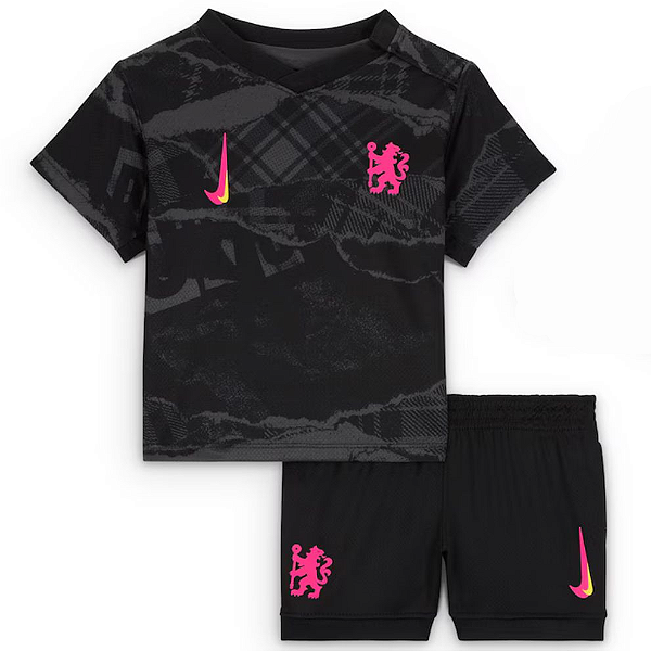 Novo Kit Infantil Chelsea 3 Camisa e Short  2024 / 2025