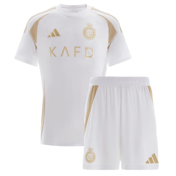 Novo Kit Infantil Al-Nassr 3 Camisa e Short 2024 / 2025 - CRISTIANO RONALDO CR7