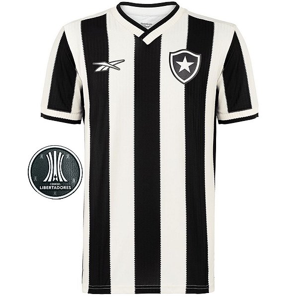 Nova Camisa Botafogo 1 Com Patch Libertadores Torcedor Masculina 2024 / 2025
