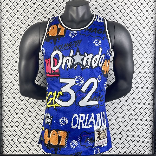 Regata Basquete NBA Orlando Magic Oneal 32 Edição Especial Jogador Silk