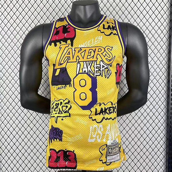 Regata Basquete NBA Los Angeles Lakers Bryant 8 Edição Especial Jogador Silk