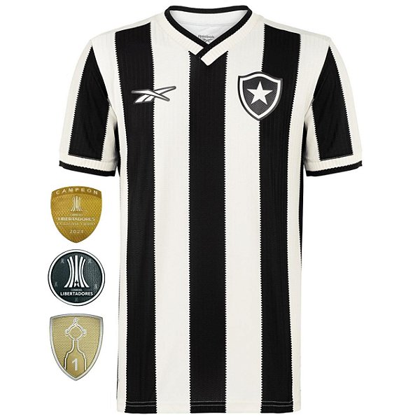 Nova Camisa Botafogo 1 Patch Libertadores Torcedor Masculina 2024 / 2025