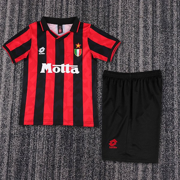 Kit Infantil Milan 1 Retrô Camisa e Short 1993 / 1994